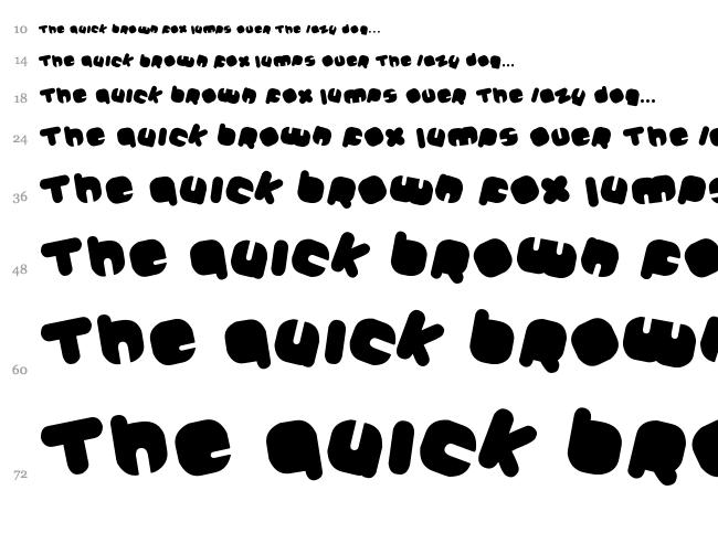 Johanneke font waterfall